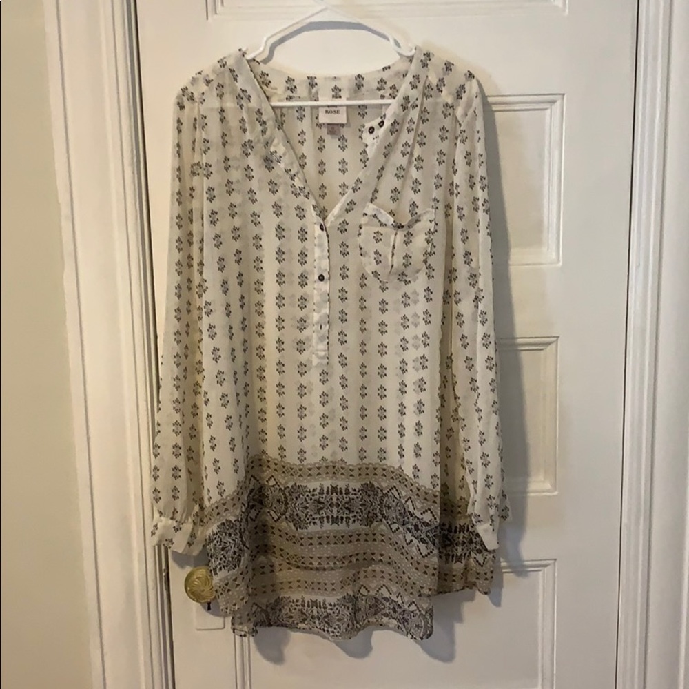 Sheer blouse